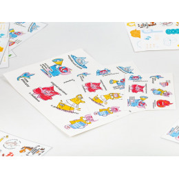 Наклейки бумажные Sticker Pack на заказ, L