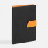 Ежедневник Boom, недатированный, черный с оранжевым Ежедневник Boom, недатированный, черный с оранжевым