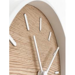 Часы настенные Kudo, беленый дуб