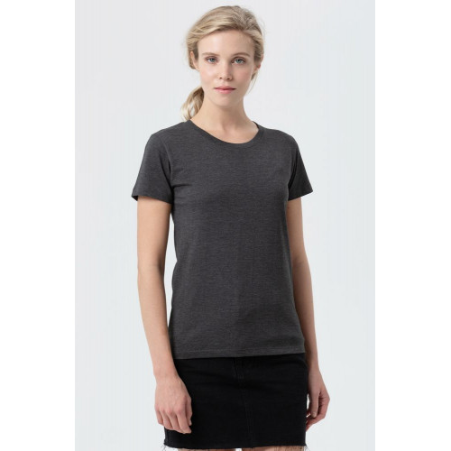 Футболка женская Regent Fit Women, черный меланж
