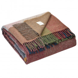 Плед Arequipa, бордовый с бежевым