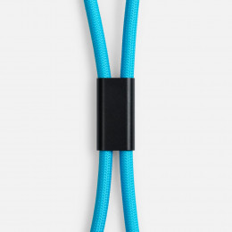 Кабель-ланьярд energyFlex Power Delivery 60 Вт, голубой