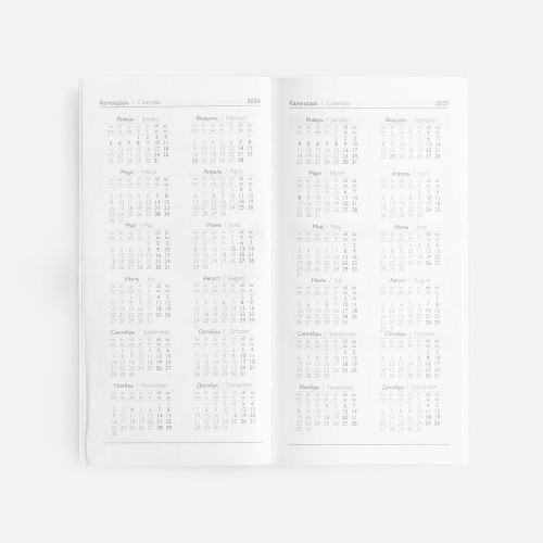 Еженедельник Baza, датированный, красный