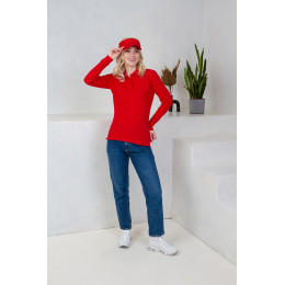 Рубашка поло женская STAN длинный рукав хлопок/полиэстер 185, 04SW