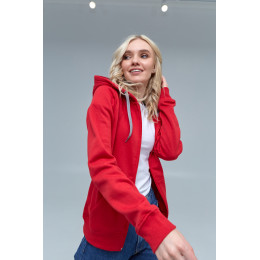 Толстовка женская STAN с капюшоном на молнии футер с начёсом 280, 17W